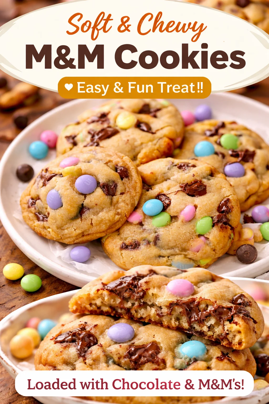 Sweet and Simple Easter M&M Cookies You&rsquo;ll Love
