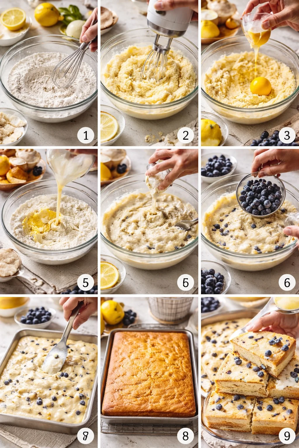 Lemon Blueberry Sheet Cake