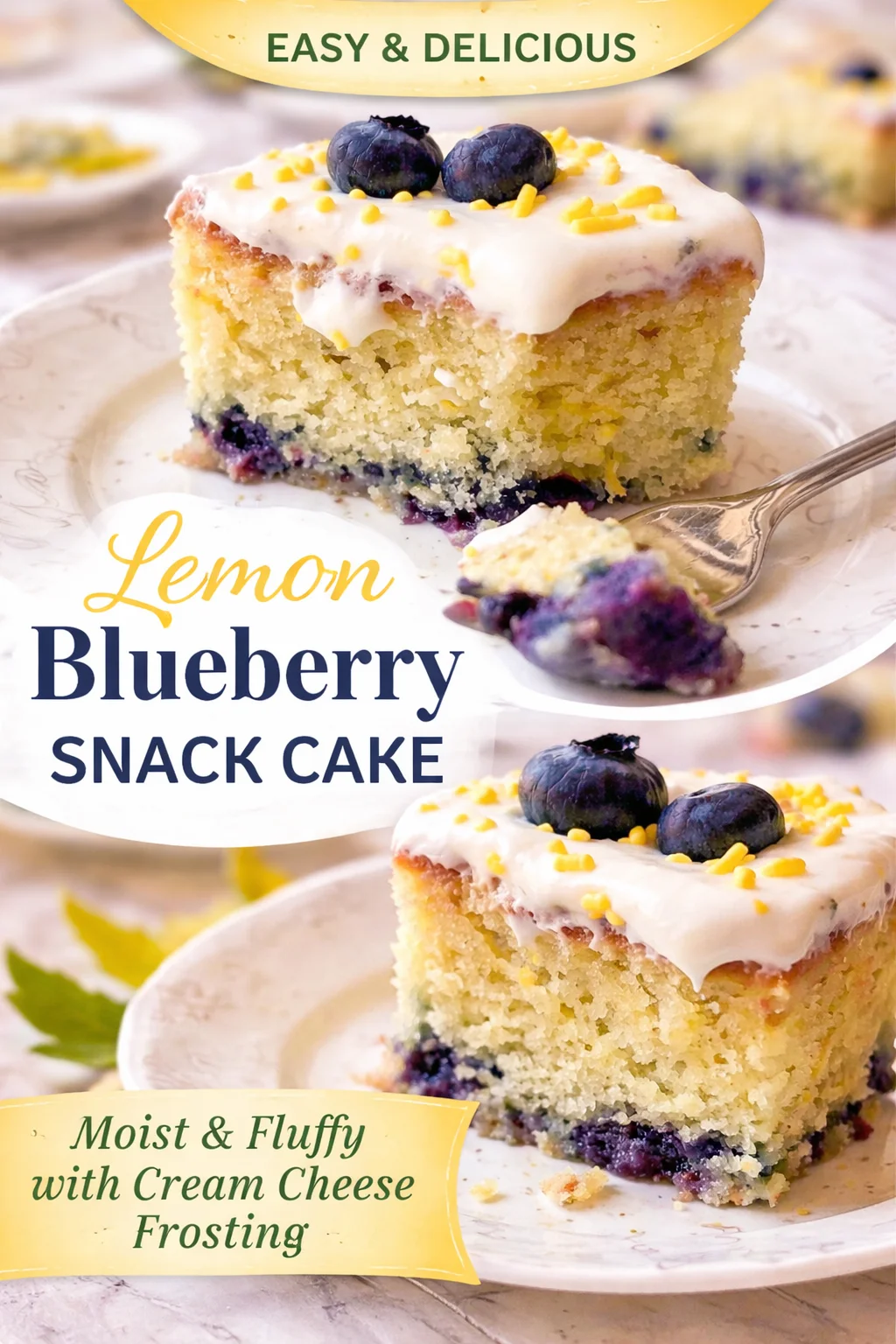 Lemon Blueberry Sheet Cake