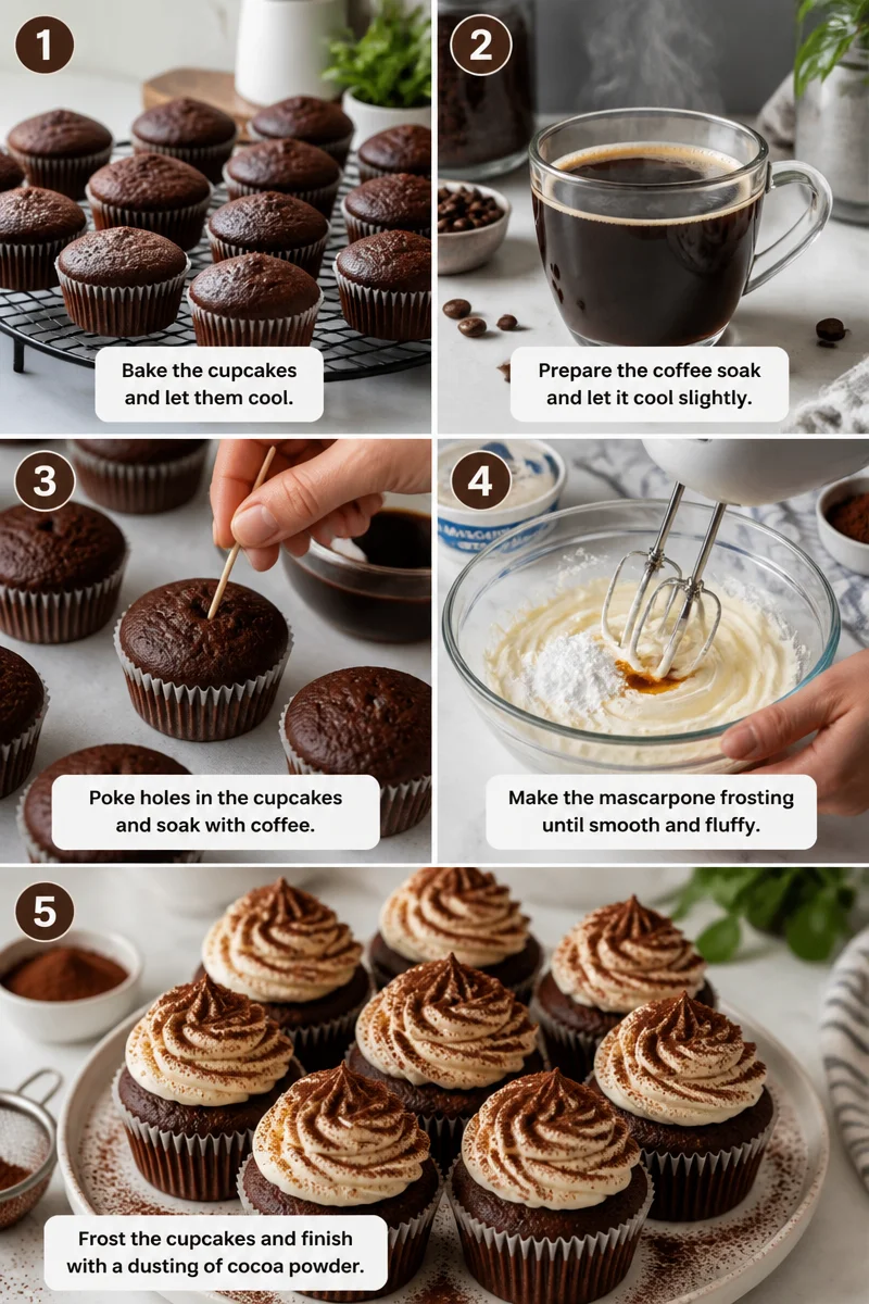 Deliciously Decadent Chocolate Tiramisu Cupcakes to Savor