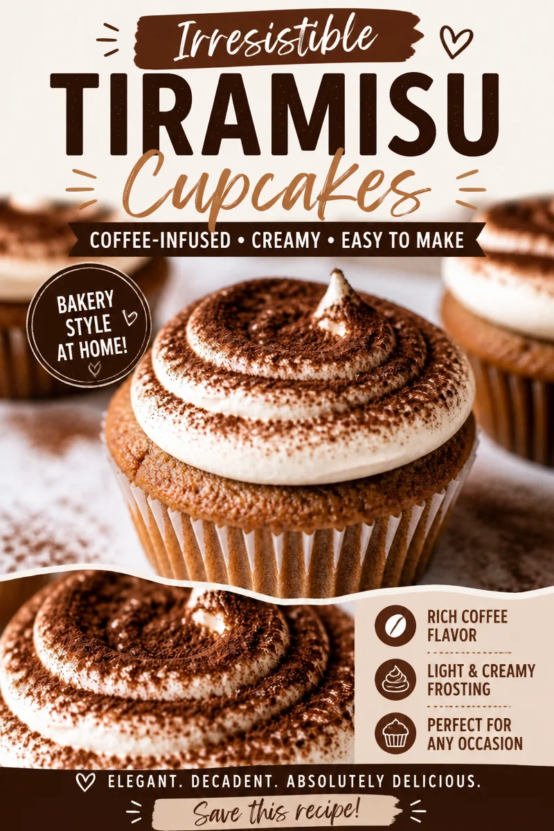Chocolate Tiramisu Cupcakes