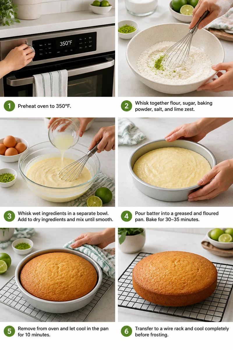 Deliciously Moist Green Cake - A Zesty Lime Delight!