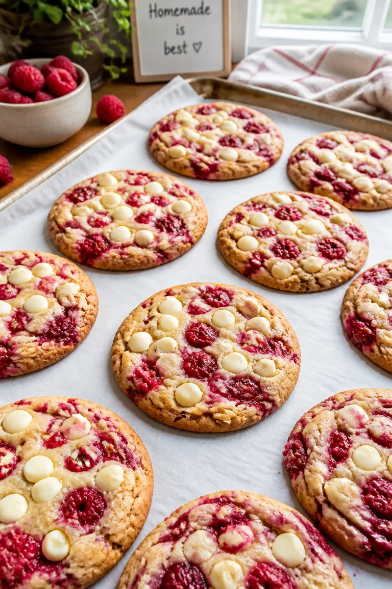 Soft & Fruity Raspberry Cookies You’ll Love to Bake