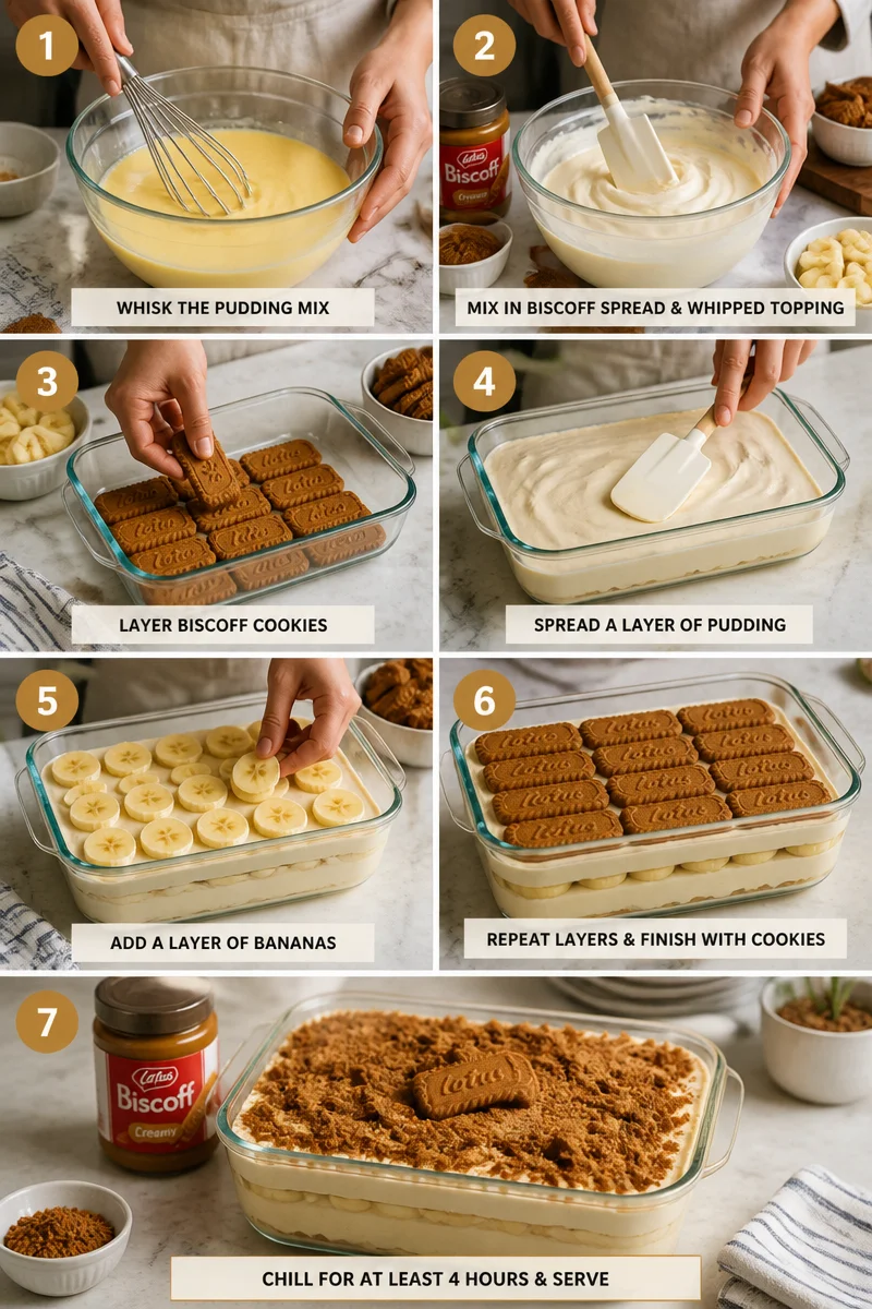 Biscoff Banana Pudding: A Summer Time Dessert Recipe for Potluck Bliss