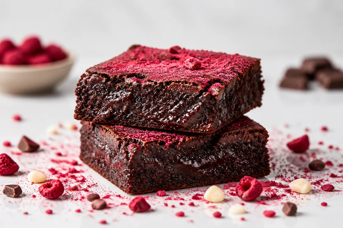 Decadent Raspberry Brownies That'll Make You Smile