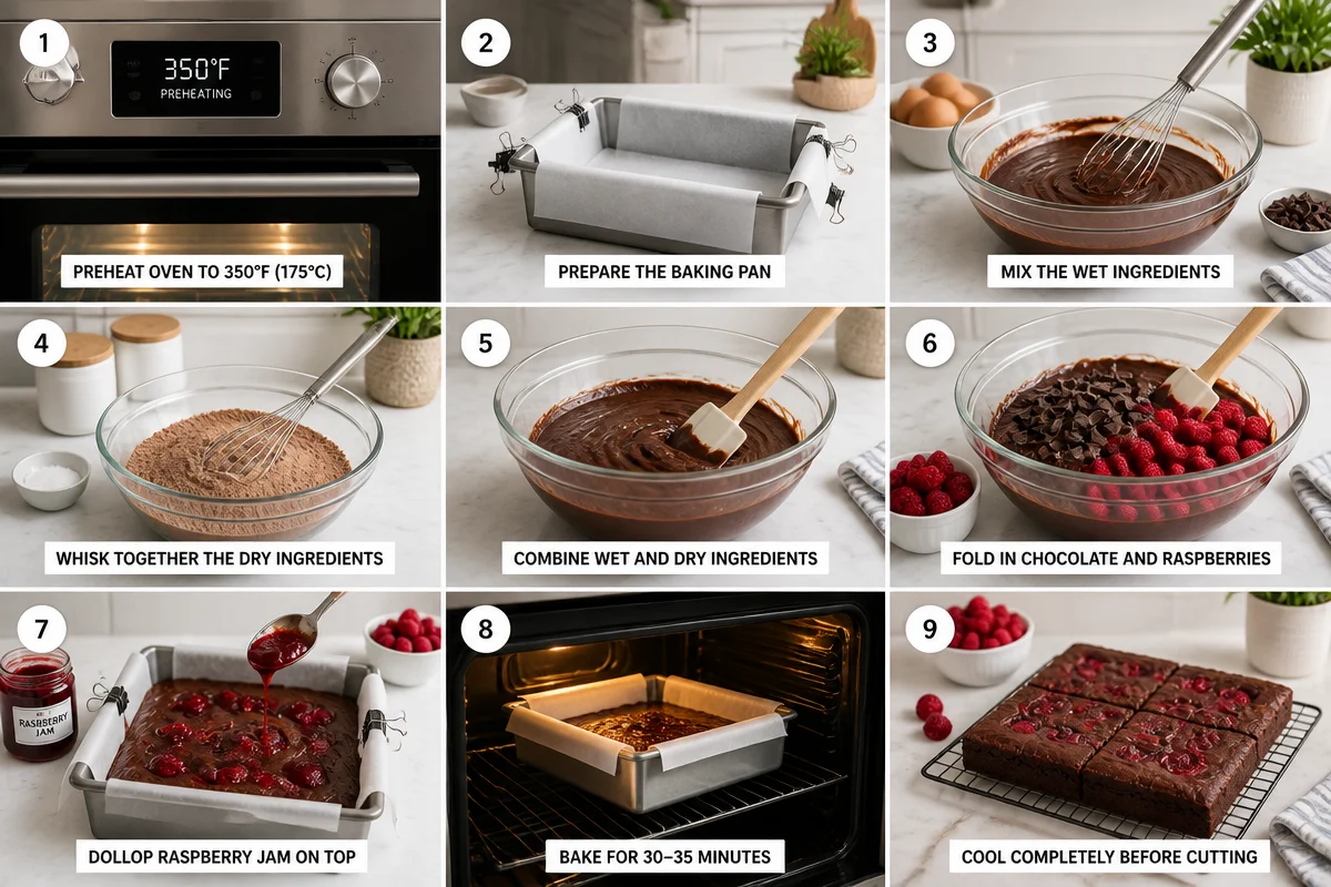 Decadent Raspberry Brownies That'll Make You Smile