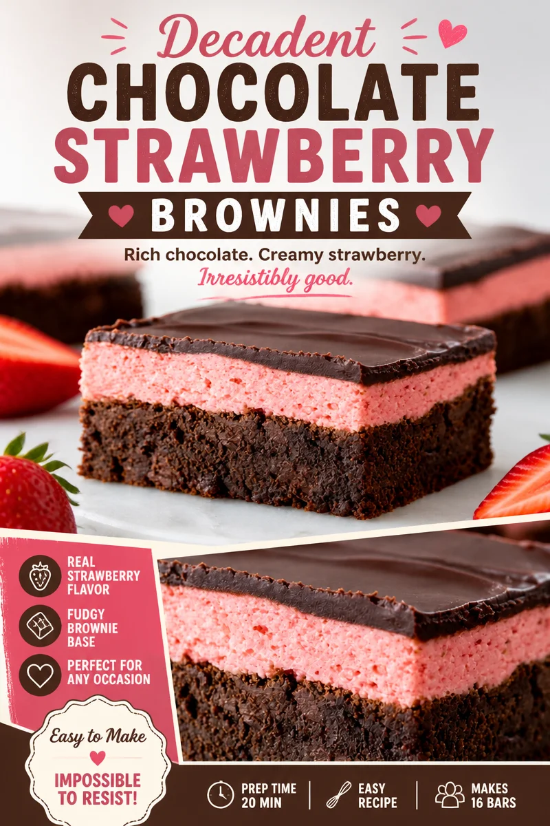 Delectable Strawberry Brownies: Simple Fruit-Chocolate Treats