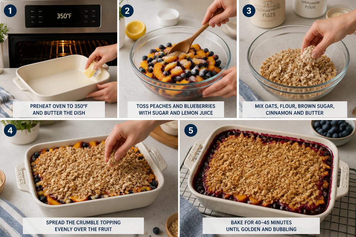 Blueberry Peach Crumble