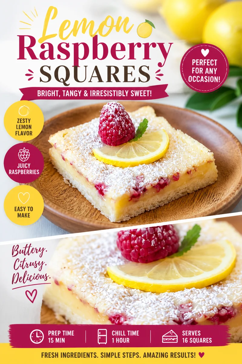 Delicious Lemon Raspberry Bars to Brighten Your Day