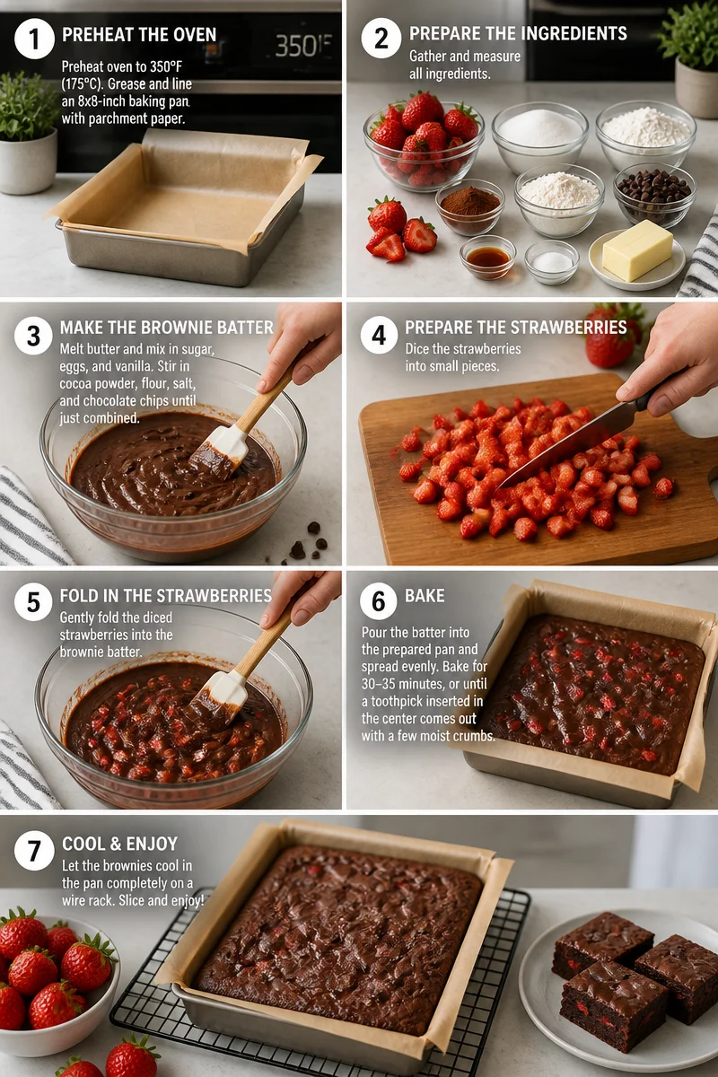 Delicious Strawberry Brownies: Fun Easy Sweets to Make from Cake Mix
