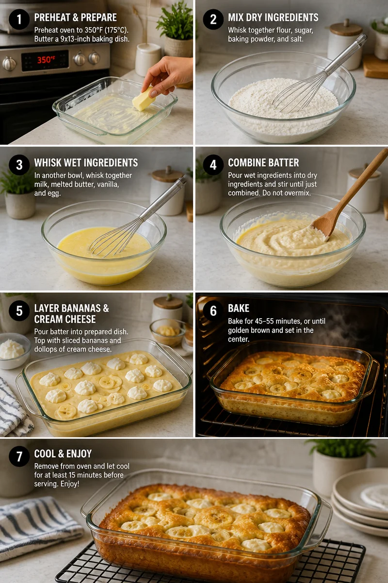 Banana Cream Cheese Cobbler