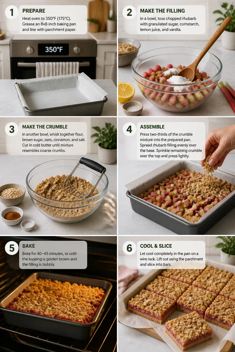 Best Rhubarb Crumble Bars