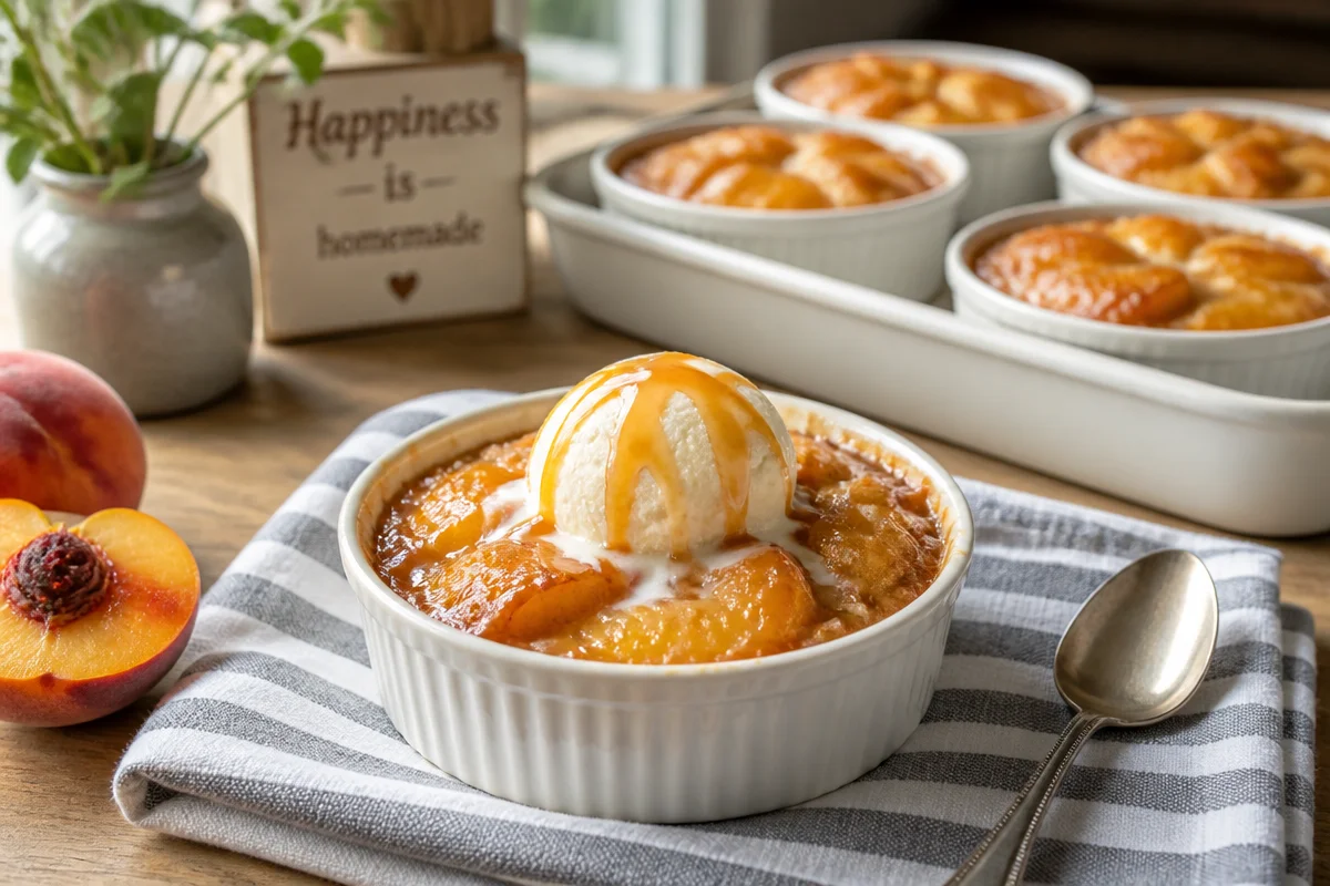 Deliciously Easy Cinnamon Sugar Baked Peaches Recipe