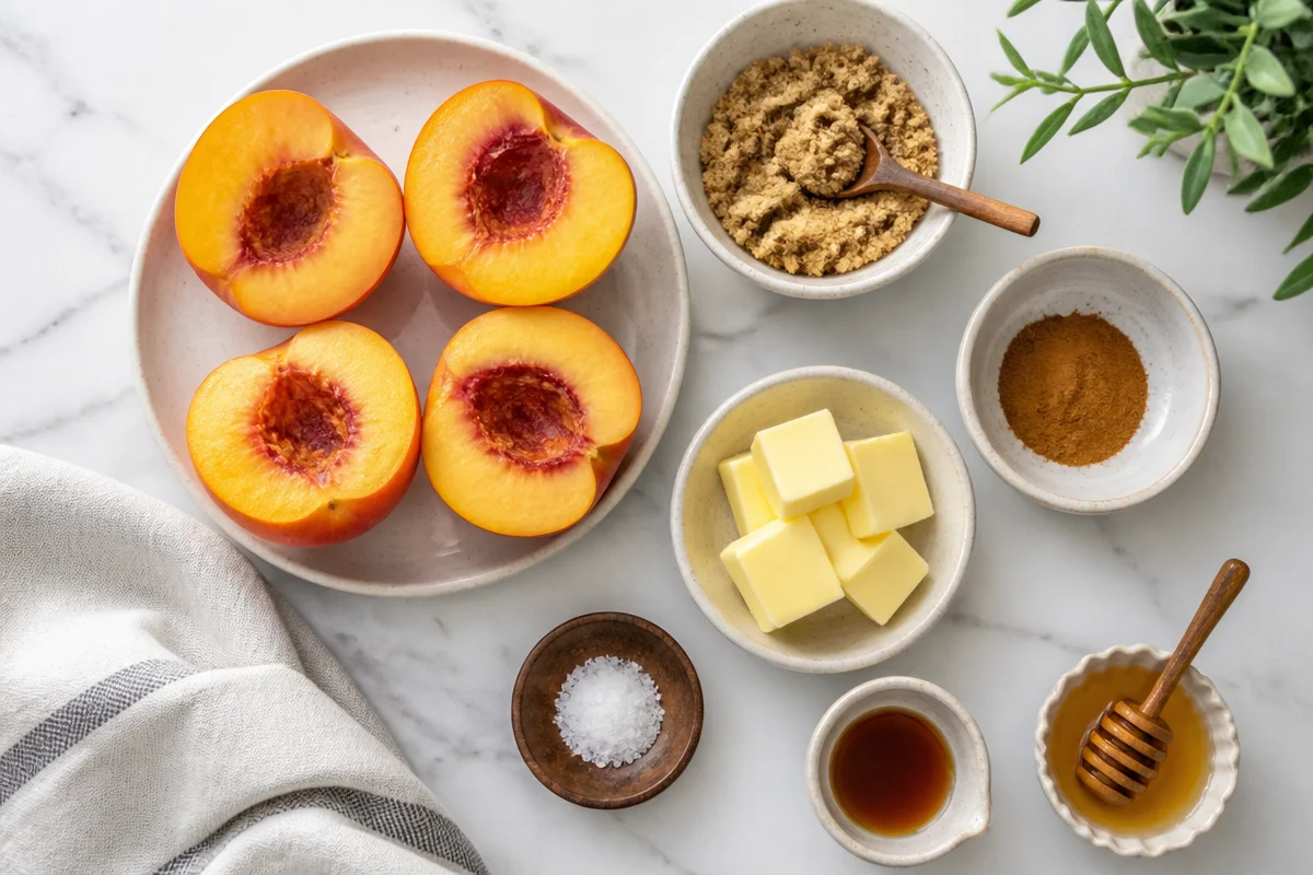 Deliciously Easy Cinnamon Sugar Baked Peaches Recipe
