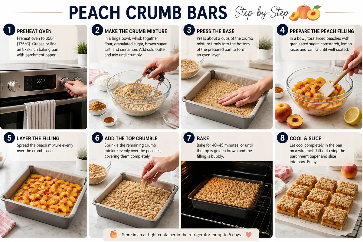 Peach Crumb Bars