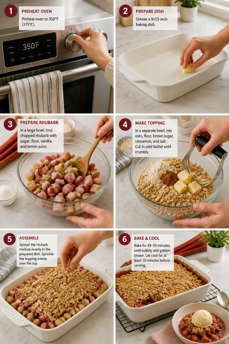 Easy Rhubarb Crisp