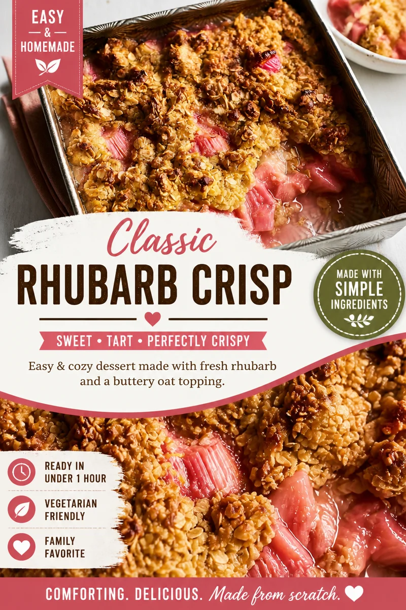 Deliciously Easy Rhubarb Crisp Recipe You’ll Love!