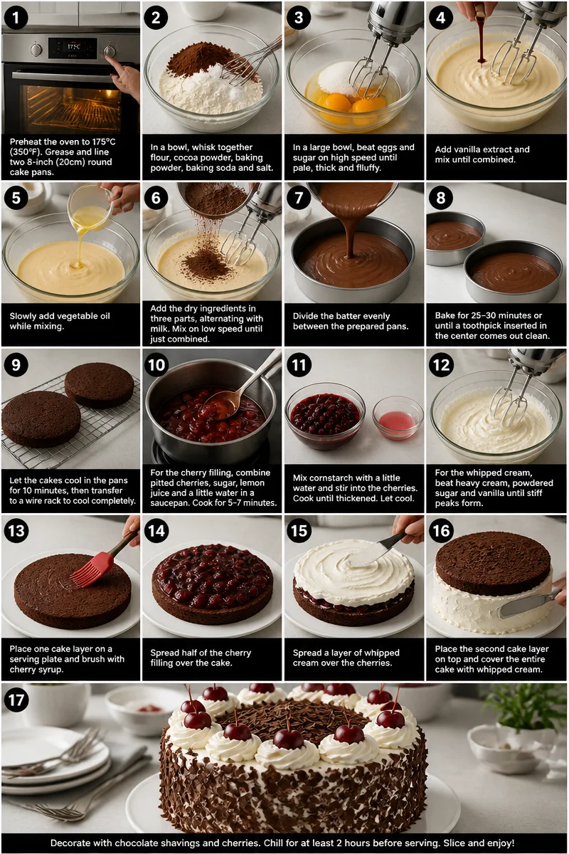 Black Forest Cake Recipe