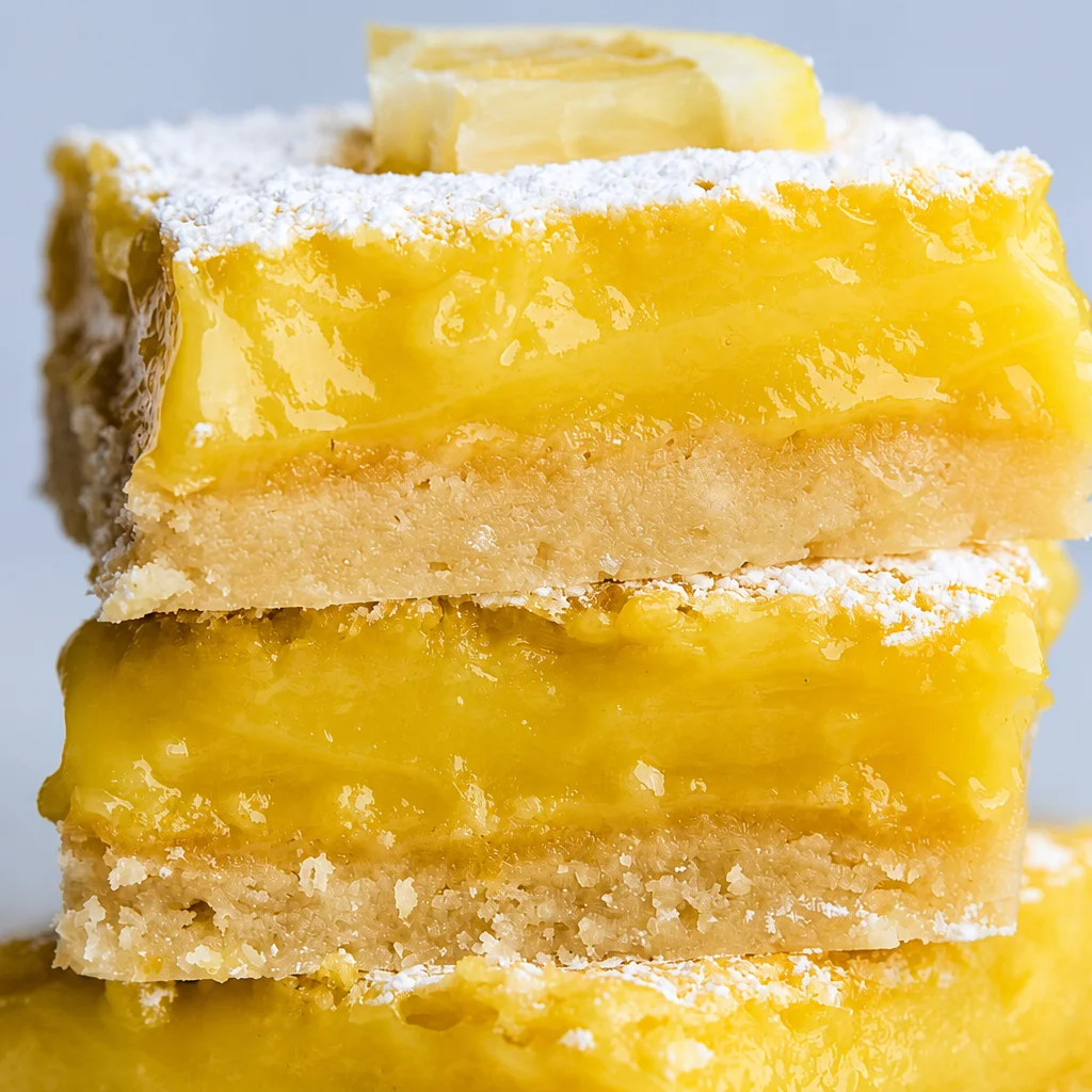 Delicious Mango Curd Dessert Bars with a buttery Shortbread Crust