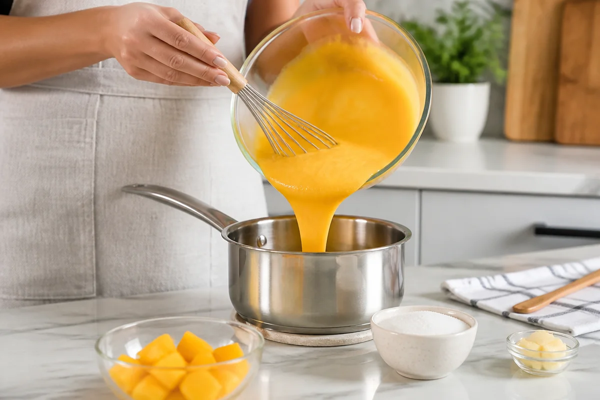 Mango Curd Dessert Bars with Shortbread Crust