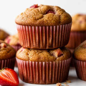 Delicious Strawberry Shortcake Muffins ready in 5 minutes, perfect quick snack.