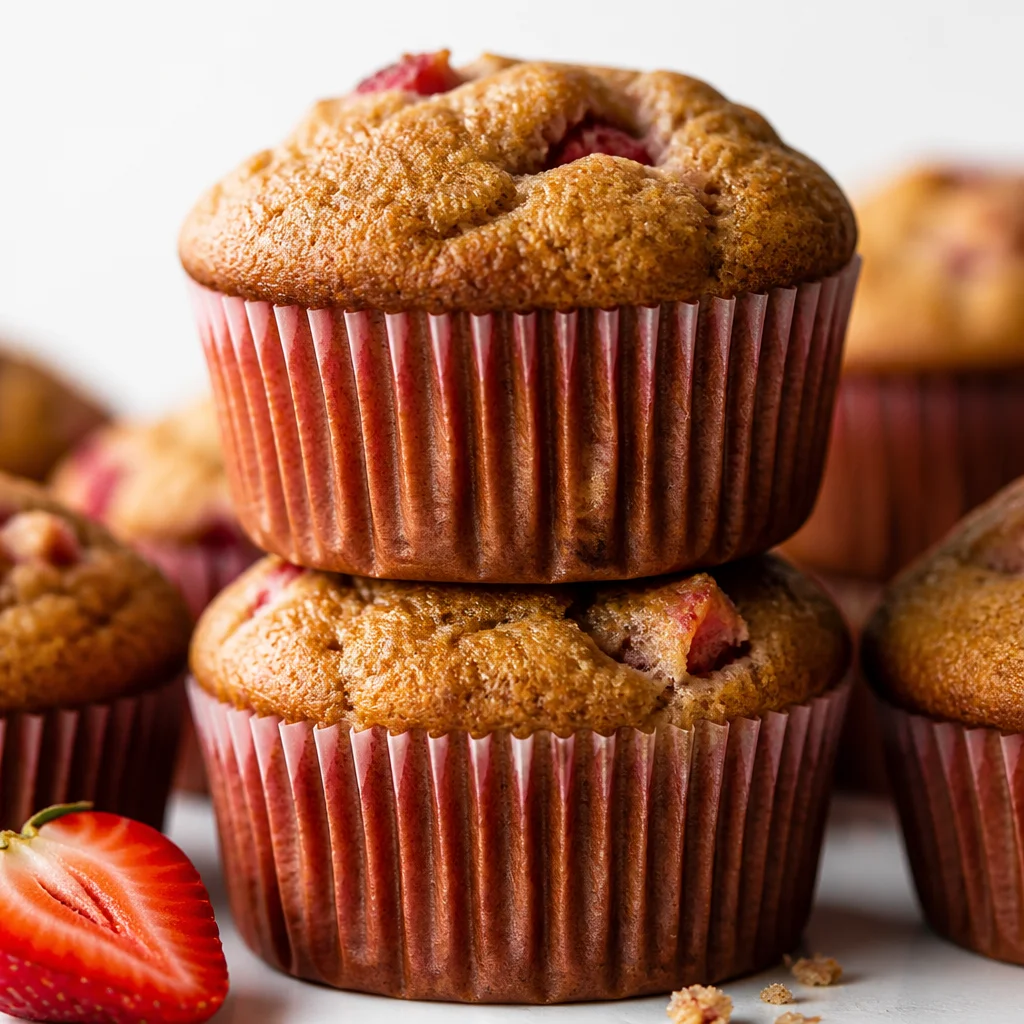 Delicious Strawberry Shortcake Muffins ready in 5 minutes, perfect quick snack.