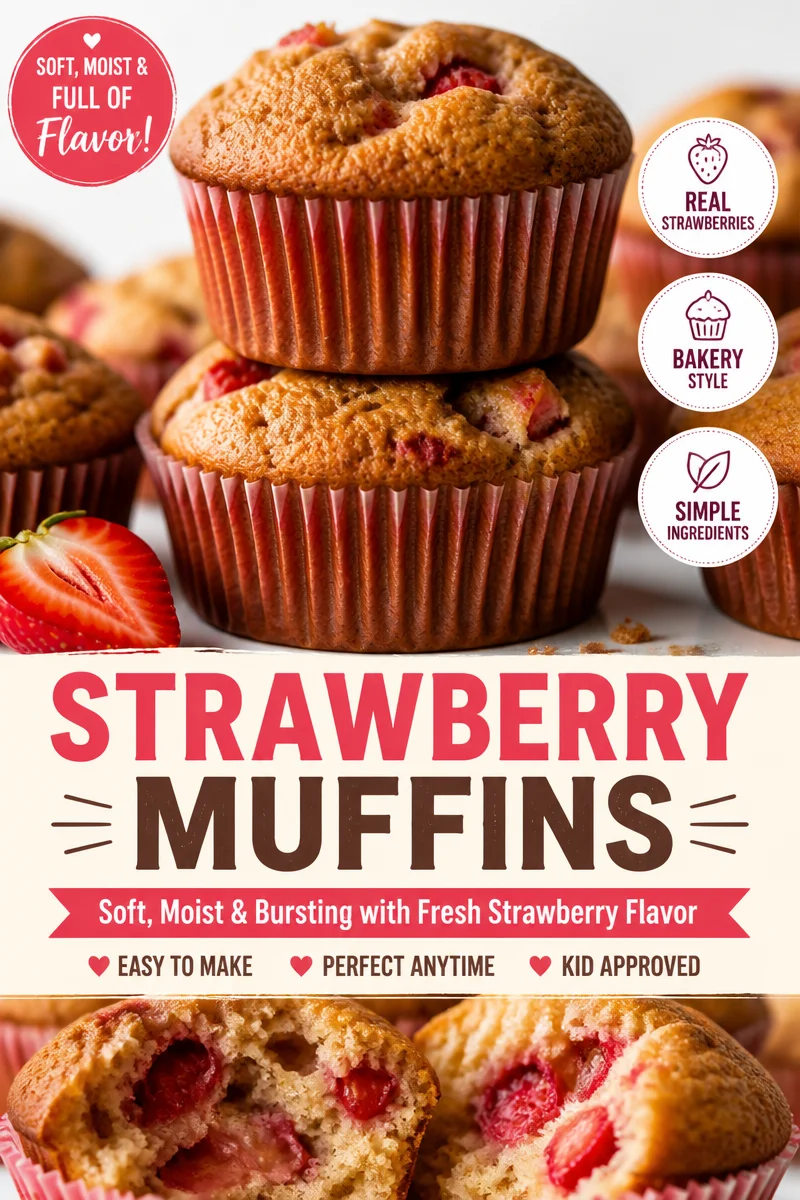 Strawberry Shortcake Muffins Recipe: Your Easy 5-Minute Snack Solution