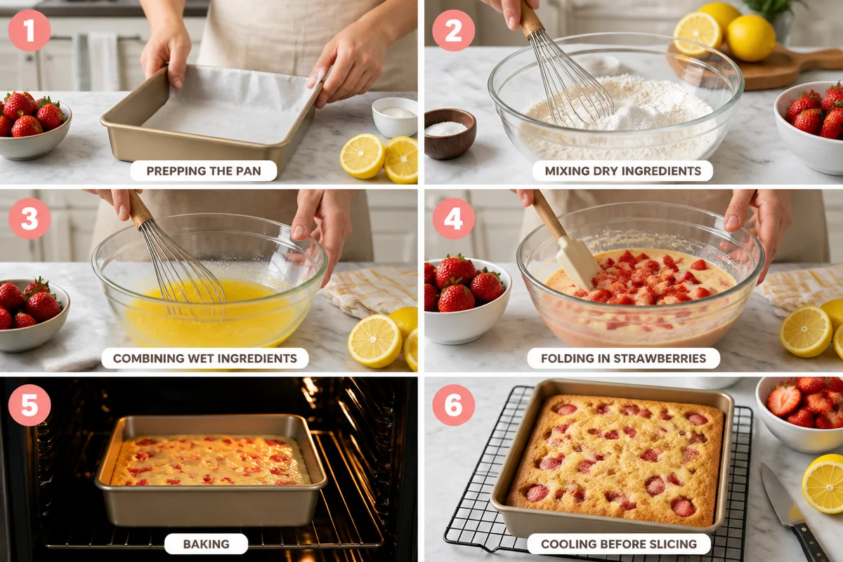 Strawberry Lemon Blondies – Easy Summer Dessert Bars