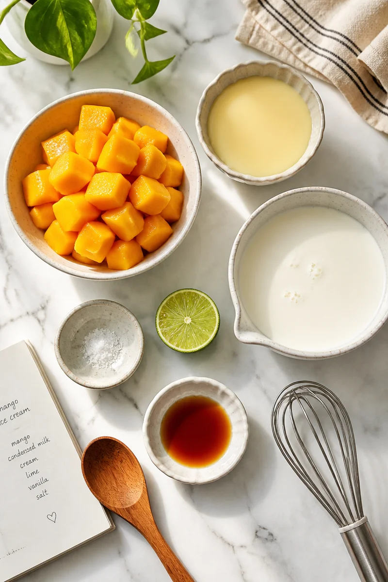 Creamy Homemade Mango Ice Cream You Can Make Today!