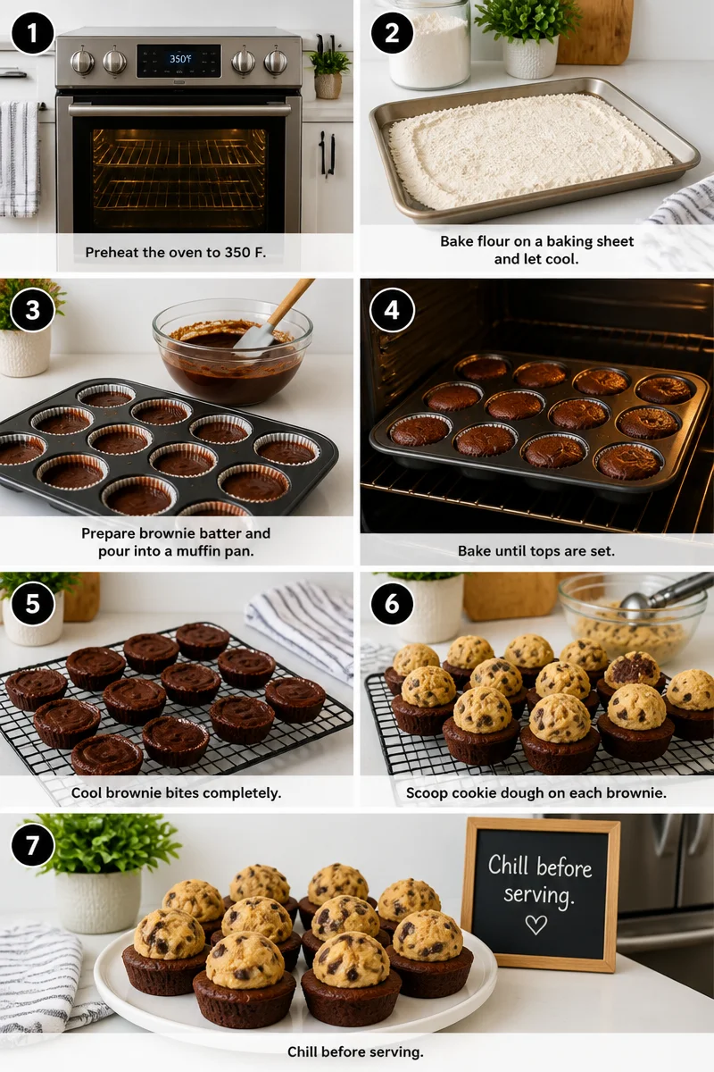 Decadent Chocolate Chip Cookie Dough Brownie Bites to Savor