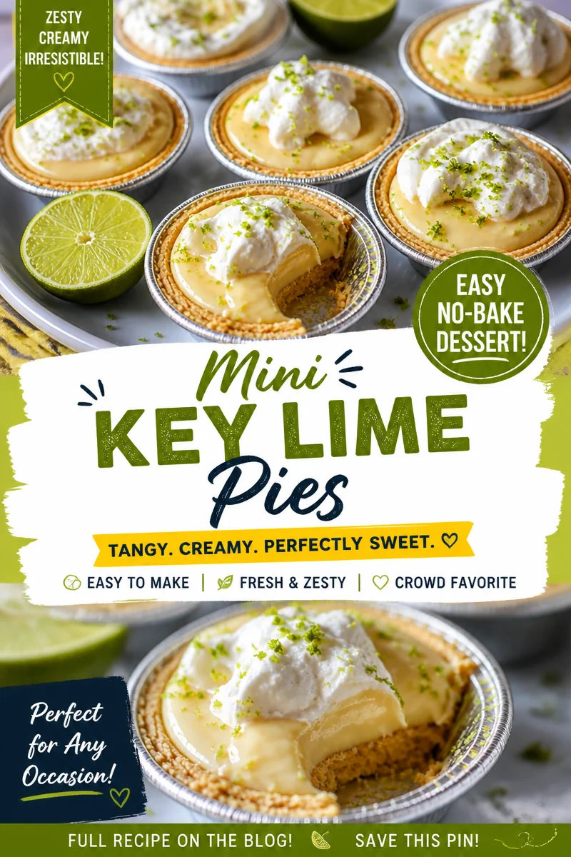 Key Lime Pie - Mini No Bake Pies