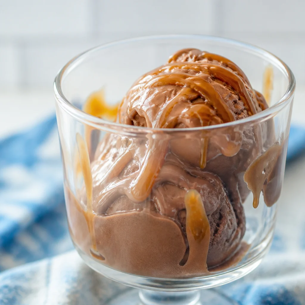Delicious Chocolate Frozen Yogurt in a cup, perfect summer treat.