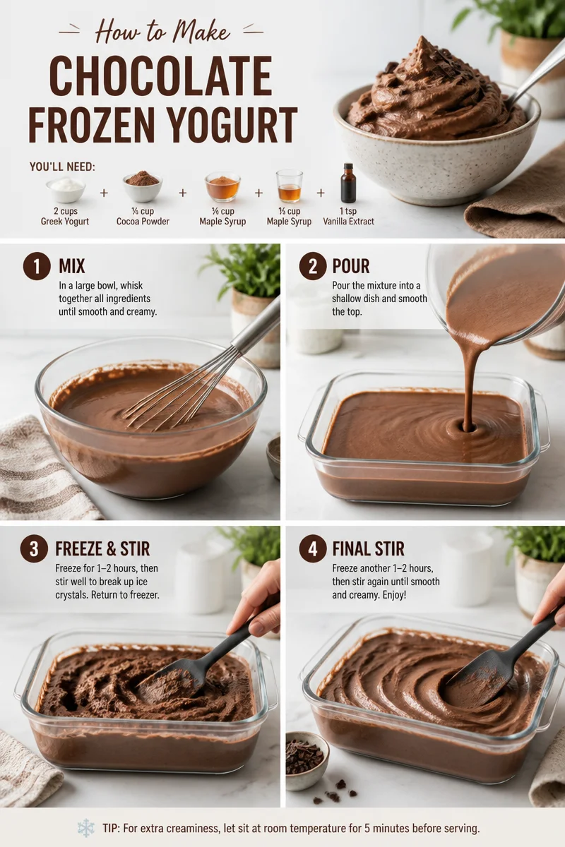 Deliciously Creamy Chocolate Frozen Yogurt You Can Make at Home