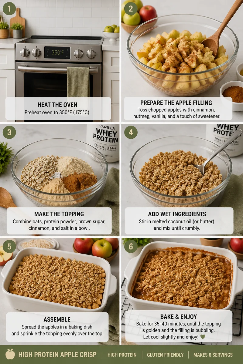 Deliciously Healthy High Protein Apple Crisp for One
