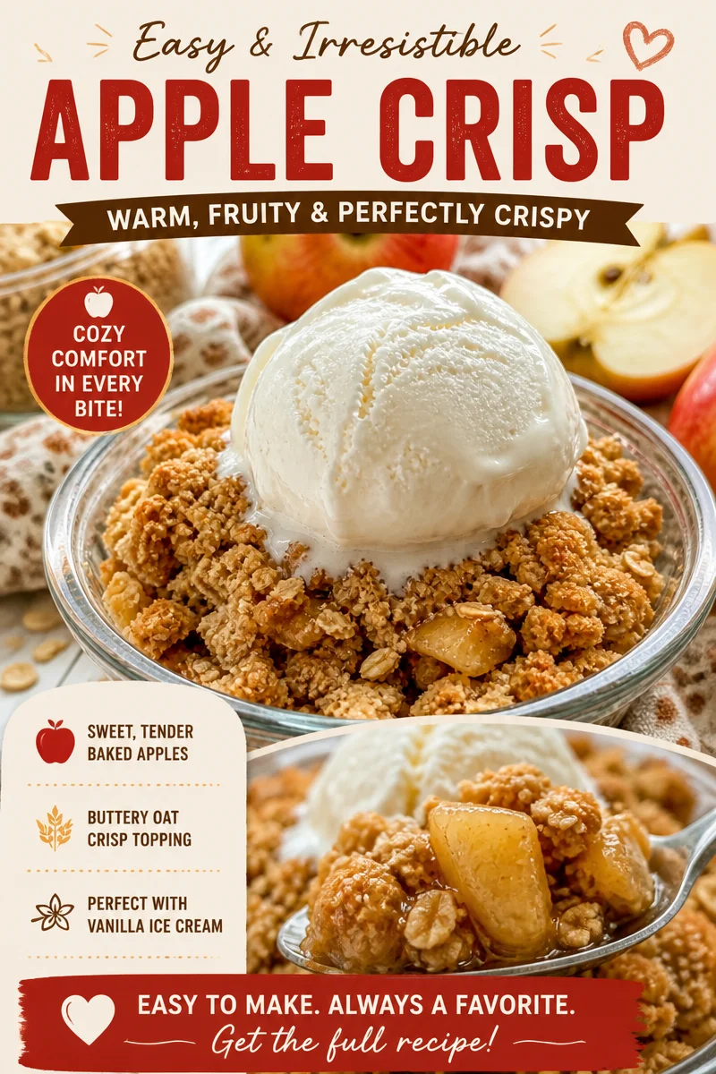 Deliciously Healthy High Protein Apple Crisp for One