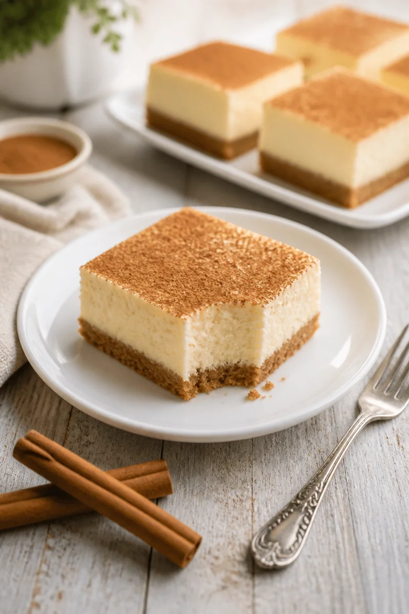 Simple and Delicious Mexican Churro Cheesecake Bars Recipe