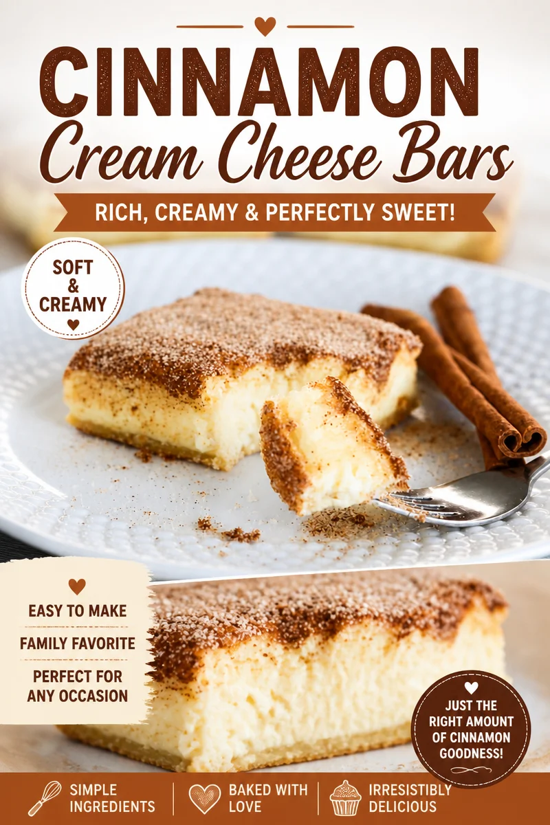Mexican Churro Cheesecake Bars