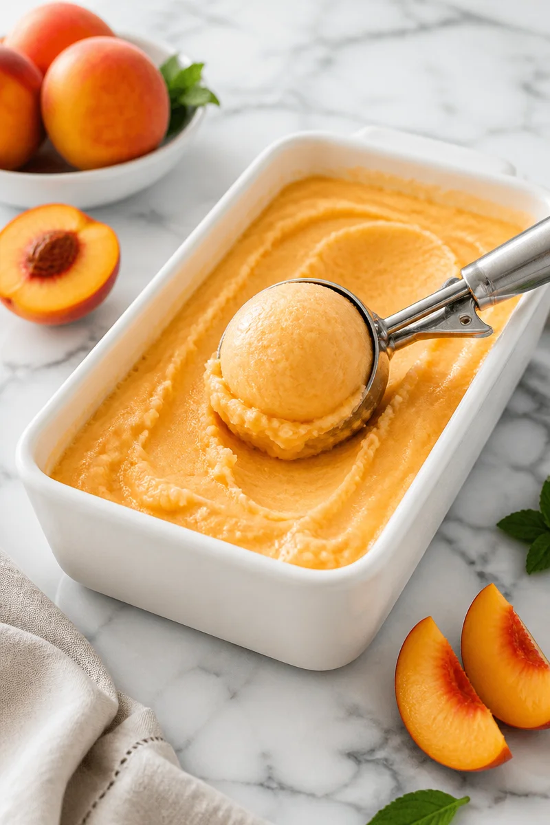 Perfect Peach Sorbet