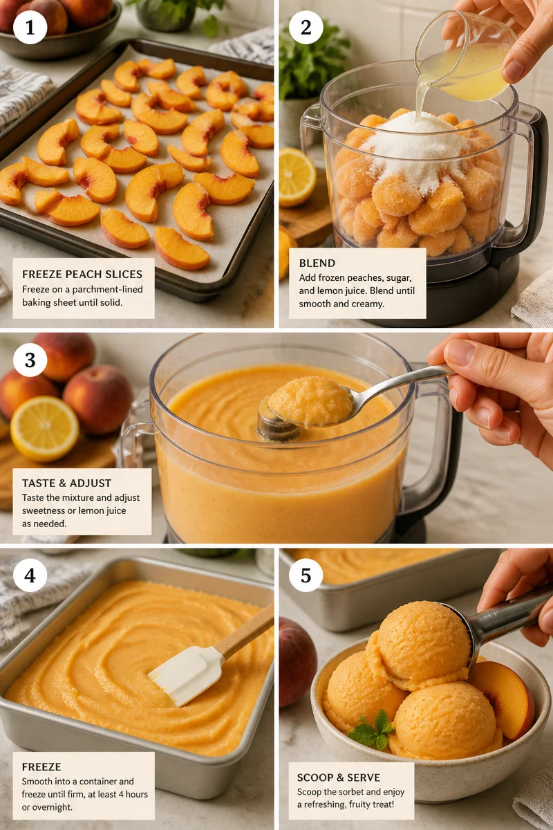 Perfect Peach Sorbet