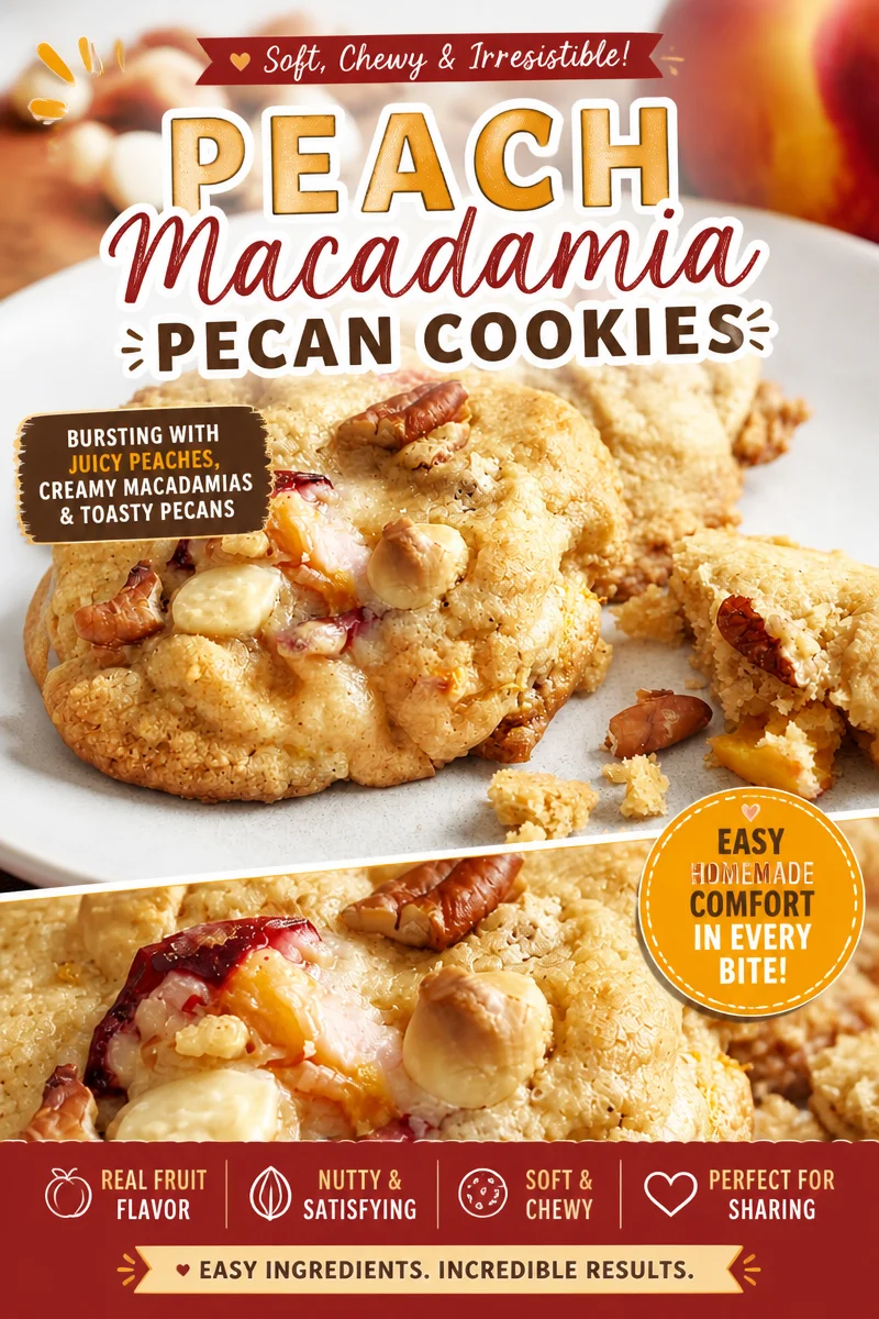 Tender & Chewy Peaches and Cream Cookies